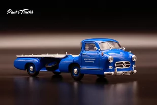 Mercedes Rennwagen Schnelltransporter 1/43 Ixo - Samochody i pojazdy dla dzieci - miniaturka - grafika 1