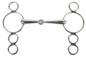 Akcesoria jeździeckie - Harry''s Horse Wędzidło wielokrążek 19mm - miniaturka - grafika 1