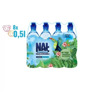 NAŁĘCZOWIANKA Nał Junior Naturalna woda mineralna niegazowana 8 x 0,5 l - Woda - miniaturka - grafika 1