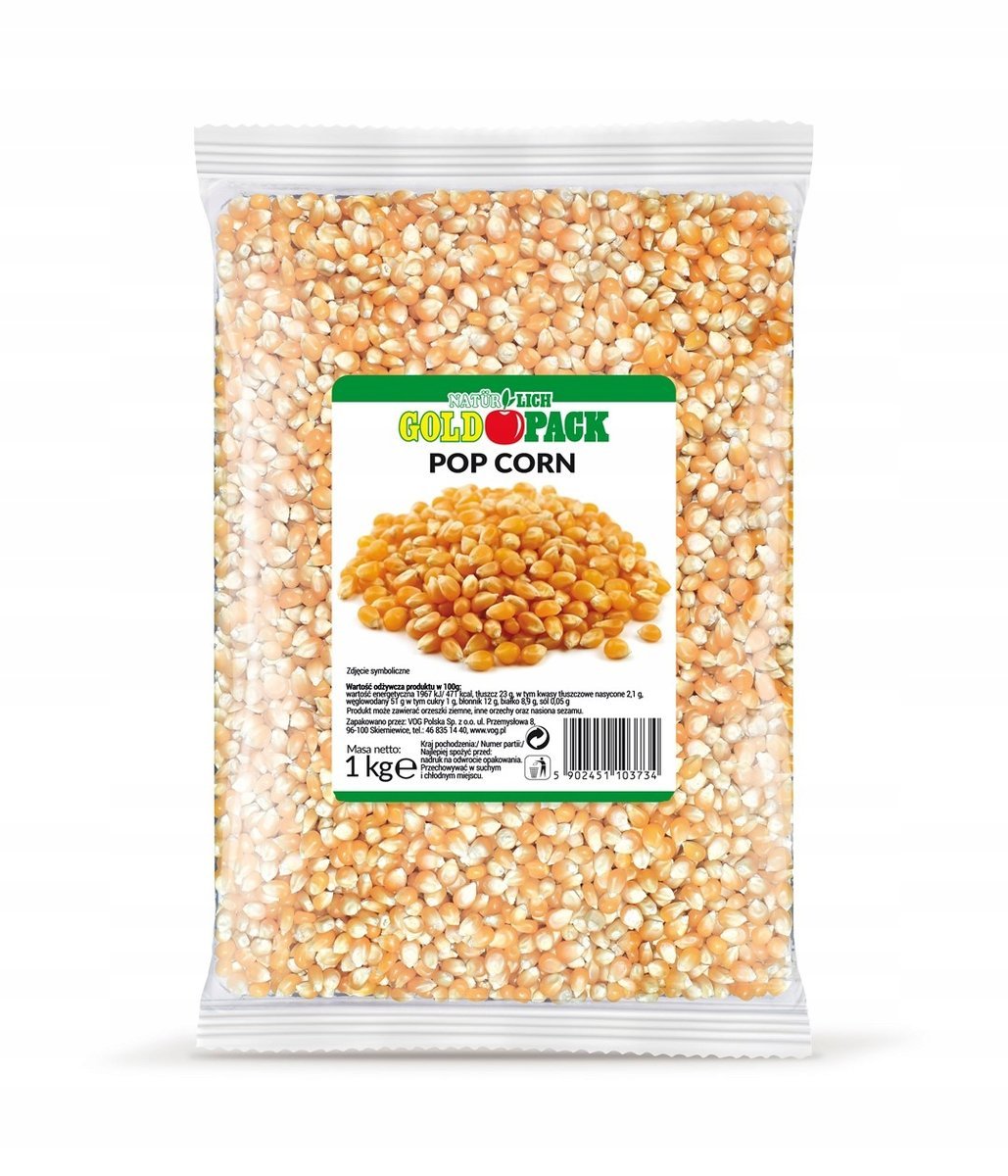 Goldpack Pop corn ziarno 1kg
