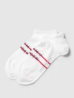 Skarpetki męskie - Krótkie skarpety z paskami w kontrastowym kolorze - miniaturka - grafika 1