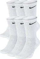 Skarpety termoaktywne - Nike Skarpety długie Everyday Cushion Crew 6PAK BIAŁE Sportowe L - miniaturka - grafika 1