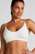 Biustonosze - Hunkemöller Trójkątny biustonosz bralette Dide Biały - miniaturka - grafika 1