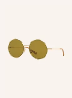 Okulary przeciwsłoneczne - Chloé Okulary Przeciwsłoneczne ch0202s gold - grafika 1
