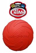 Zabawki dla psów - Frisbee PET NOVA Rub Disc Red dysk gumowy 15cm PET NOVA - miniaturka - grafika 1