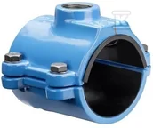 Zawory i kraniki - Opaska do nawiercania z gwintem wewnętrznym HAKU, DN110xGW2", PN16, do wody i kanalizacji, do rur PE i PVC, korpus GJS-żeliwo sferoidalne (seria - miniaturka - grafika 1