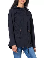 Kurtki damskie - ONLY Damska kurtka lniana parka, Blue Graphite II, XS - miniaturka - grafika 1
