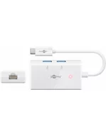 Adaptery i przejściówki - Goobay 66269 USB-C Multi Port Adapter Biały 66269 - miniaturka - grafika 1