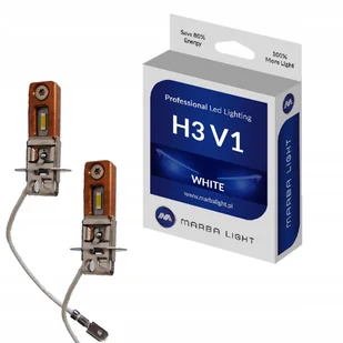 2x Żarówki Samochodowe Przeciwmgielne Retrofit Led H3 Led MLV1H3 - Żarówki samochodowe - miniaturka - grafika 1