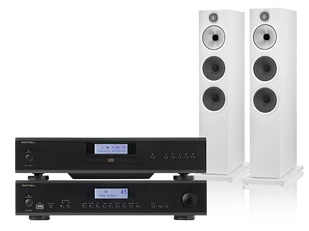 Rotel A12 MKII (czarny) + CD14 MKII (czarny) + 603 S3 (biały) - Zestawy stereo - miniaturka - grafika 1