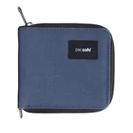 Portfele - Portfel z ochroną przed kradzieżą Pacsafe RFIDsafe Zip Around Wallet Coastal Blue - miniaturka - grafika 1