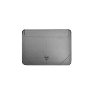 Guess Sleeve GUCS14PSATLG 13/14" srebrny /silver Saffiano Triangle Logo GUE001823-0 - Torby na laptopy - miniaturka - grafika 2