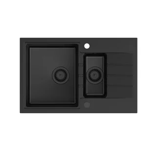 Quadron HCQP57850BLM_PC Peter 156 pure carbon (czarny mat) - Zlewozmywaki - miniaturka - grafika 1