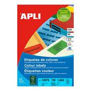 Etykiety do drukarek - APLI 12976 - Trwałe żółte etykiety 105,0 x 37,0 mm 100 ark - miniaturka - grafika 1