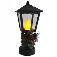 Ozdoby bożonarodzeniowe - CORTINA Latarenka na nóżce 28 x 12.5 cm z dekoracją FLAME - miniaturka - grafika 1