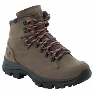 Buty trekkingowe damskie - Jack Wolfskin Rebellion Texapore Mid Shoes Women, brązowy UK 5,5 | EU 39 2022 Trapery turystyczne 4051191-5298-055 - miniaturka - grafika 1