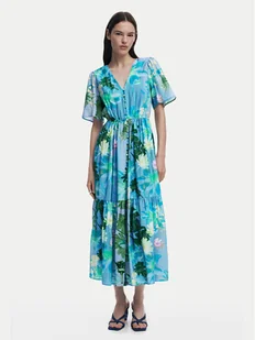 Desigual Sukienka koszulowa Nancy 25SWVW18 Niebieski Regular Fit - Sukienki - miniaturka - grafika 1