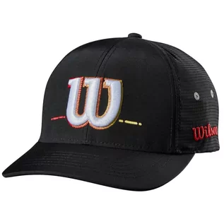 Czapki damskie - Wilson Volleyball Cap WTH11020R męska czapka z daszkiem czarna - grafika 1