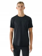 Koszulki męskie - Męska koszulka treningowa 4F FTSM1343 20S czarny L - miniaturka - grafika 1