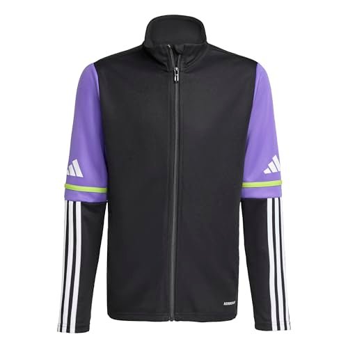 adidas Uniseks - dzieci SQUADRA25 TRAINING JACKET KIDS, black/purple rush, 15-16 Years