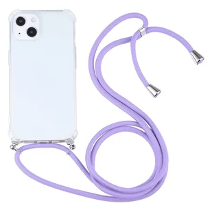 König Design Etui kompatybilne z Apple iPhone 13 Plastikowe etui na telefon komórkowy z łańcuszkiem - Etui na telefon komórkowy Fioletowy - Etui i futerały do telefonów - miniaturka - grafika 1