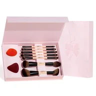 Pędzle do makijażu - Peach Dust Perfection Beauty Kit zestaw dwustronnych pędzli do makijażu 7szt. + gąbeczki do makijażu 2szt. T506 - miniaturka - grafika 1