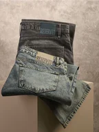 Spodnie męskie - Reserved - Jeansy loose z efektem sprania - indigo jeans - miniaturka - grafika 1