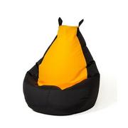 Fotele i pufy dla dzieci - Pufa worek GO GIFT Batman Czarno-żółty XL 130 x 90 cm | Bezpłatny transport - miniaturka - grafika 1