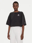 Koszulki i topy damskie - Champion T-Shirt 118023 Czarny Relaxed Fit - miniaturka - grafika 1