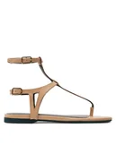 Sandały damskie - Patrizia Pepe Sandały 2X0088/L048-B743 Beżowy - miniaturka - grafika 1