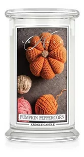 Kringle Candle Duża Świeca Zapachowa Z Dwoma Knotami Pumpkin Peppercorn 623G - Świece - miniaturka - grafika 1