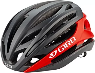 Giro Syntax Kask rowerowy, matte black/bright red L 59-63cm 2021 Kaski triathlonowe 200224-018 - Kaski rowerowe - miniaturka - grafika 1