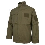 Odzież taktyczna i umundurowanie - Certyfikowana Bluza mundurowa CWKM Klasa Mundurowa Rip-Stop - Zielona S  SHORT - miniaturka - grafika 1