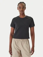 Koszulki i topy damskie - adidas T-Shirt Lace Cali KC8150 Czarny Regular Fit - miniaturka - grafika 1