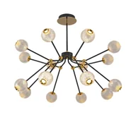 Lampy sufitowe - Lampa wisząca LED GELA 16xLED/5W/230V 3000K czarna/złota - miniaturka - grafika 1