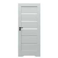 Drzwi wewnętrzne - Drzwi wewnętrzne łazienkowe z podcięciem wentylacyjnym Verte H3 80 lewe szare Porta - miniaturka - grafika 1