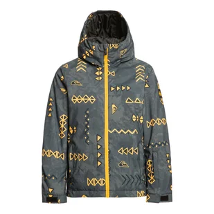 Dziecięca Kurtka ocieplana QUIKSILVER MORTON YOUTH JK EQBTJ03171-KVJ6 – Szary - Kurtki narciarskie - miniaturka - grafika 1