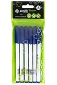 Długopisy - Zenith Długopis Gliss 0,5mm opp bag 6 sztuk niebieski ZENITH 201321008 201321008 - miniaturka - grafika 1