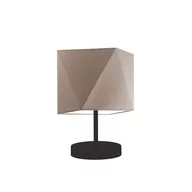 Lampy stojące - Lampka nocna LYSNE Pasadena, 60 W, E27, beżowa/czarna, 30x23 cm - miniaturka - grafika 1
