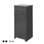 Szafki łazienkowe - SoBuy Kosz na pranie,szafka łazienkow 2w1,BZR21-DG - miniaturka - grafika 1