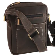 Torby męskie - Skórzana saszetka męska torebka listonoszka torba na ramię nubuk Always Wild - miniaturka - grafika 1