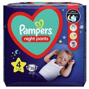 Pieluchy - Pampers Night Pants pieluchomajtki rozmiar 4 25 szt. 9kg 15kg - miniaturka - grafika 1