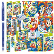 Długopisy - Bambino wyprawka szkolna duży zestaw XXL kredki farby plastelina długopis - miniaturka - grafika 1