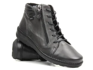 Wygodne botki damskie z zapięciem na suwak - AXEL Orthopedic 4356, szare - Botki damskie - miniaturka - grafika 1