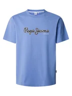 Koszulki męskie - Pepe Jeans Koszulka "Dorian" w kolorze niebieskim - miniaturka - grafika 1