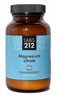 LABS212 LABS212 Magnesium citrate (Cytrynian magnezu) 63g - Witaminy i minerały - miniaturka - grafika 1