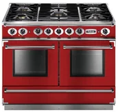 Kuchenki gazowo-elektryczne - Kuchnia gazowo-elektryczna FALCON Continental 110 Wiśniowy szczotkowany nikiel - miniaturka - grafika 1