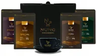 Kawa - ZESTAW PREZENTOWY NUNO GOLD 4X KAWA ZIARNISTA ŚWIEŻO PALONA FILIŻANKA 80ML - miniaturka - grafika 1