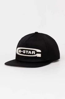 Czapki męskie - G-Star Raw czapka z daszkiem kolor czarny z aplikacją - grafika 1
