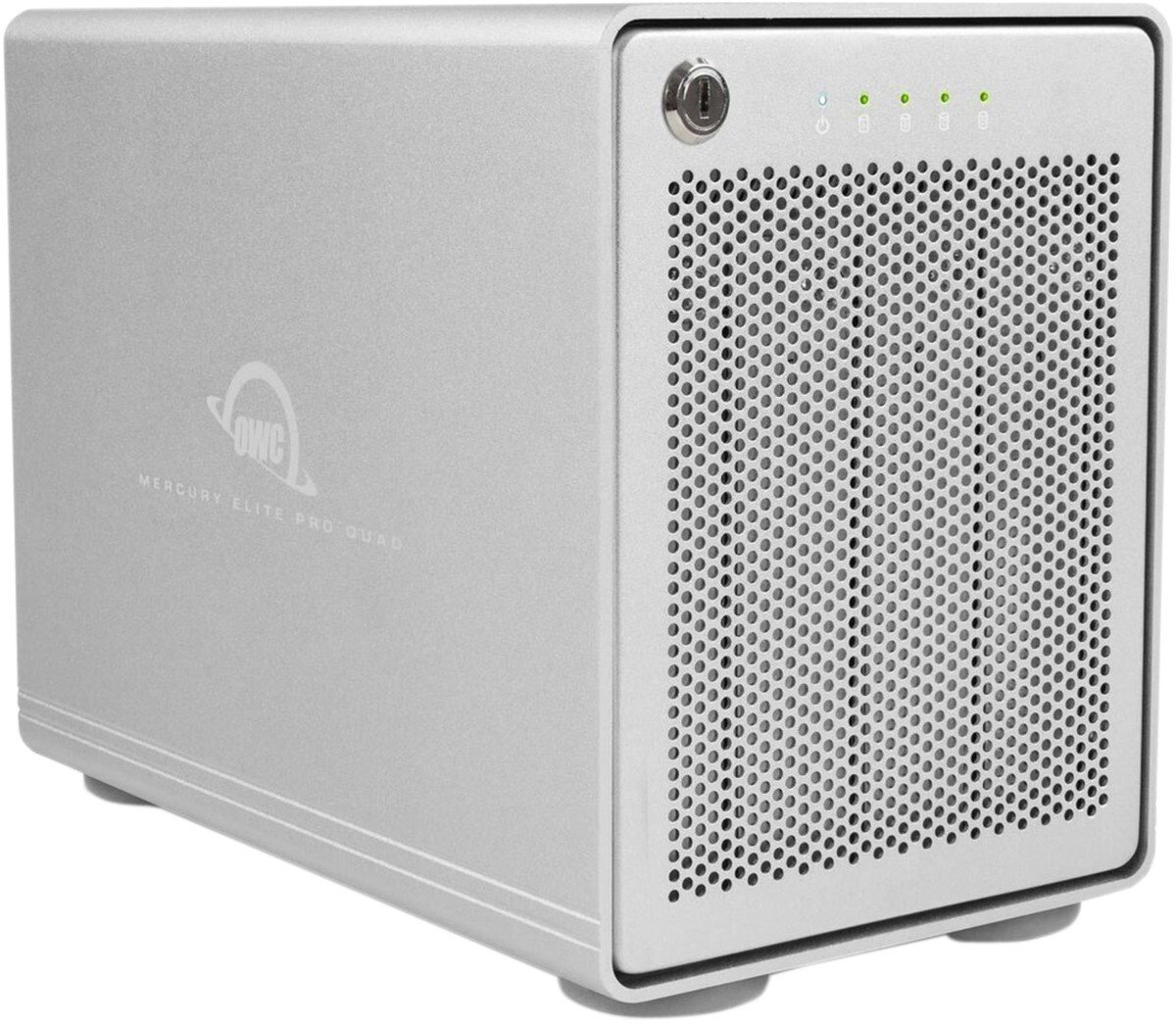OWC OWC Mercury Elite Pro Quad, Drive Enclosure silver, USB 3.2 Gen 2, RAID Ready